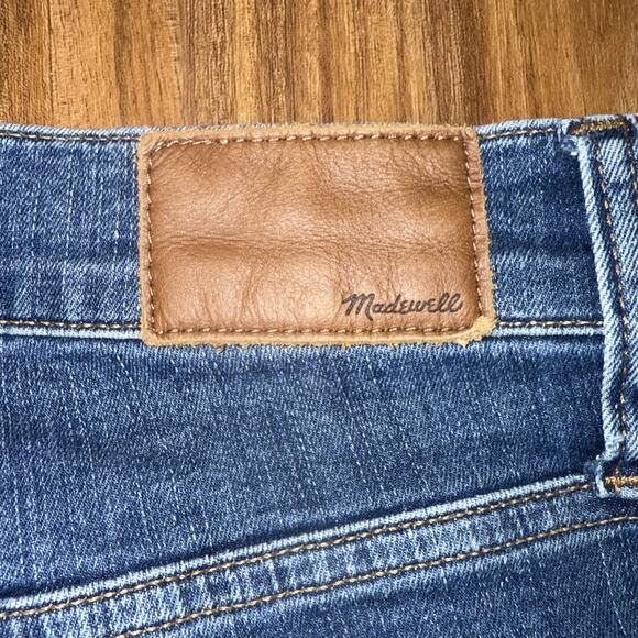 Madewell‎ Jeans Womens Size 29 Blue Denim 9" High-Rise Skinny Whiskered - Picture 6 of 7